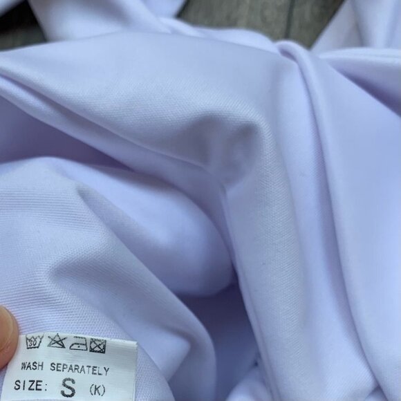 Women's Tube Top Bandeau Tie up front Cropped sleeveless Satin White Small - Picture 8 of 13